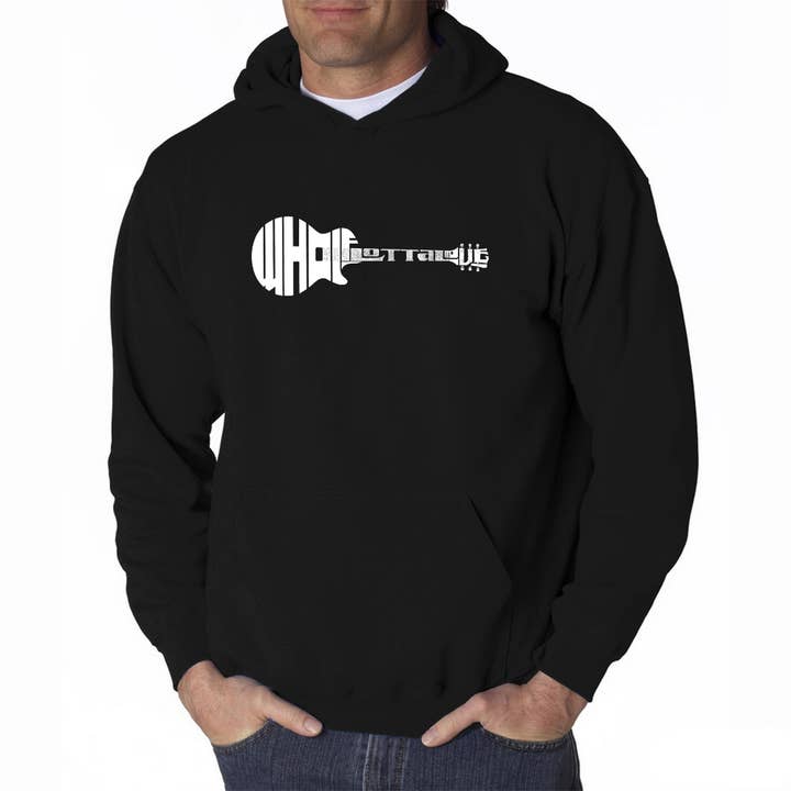 Sweat-shirt à capuche Word Art pour homme - Whole Lotta Love pour la vente par LA Pop Art