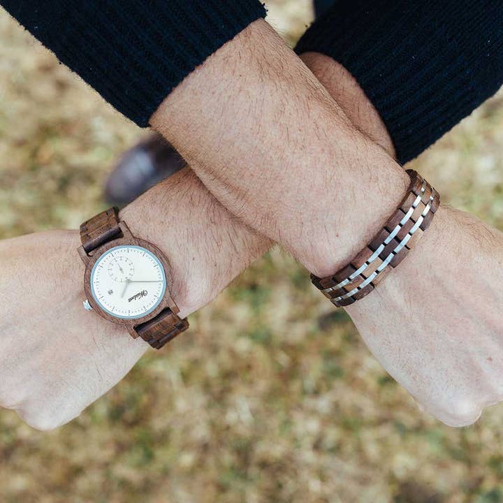 Walnootarmband voor heren voor wholesale door Waidzeit