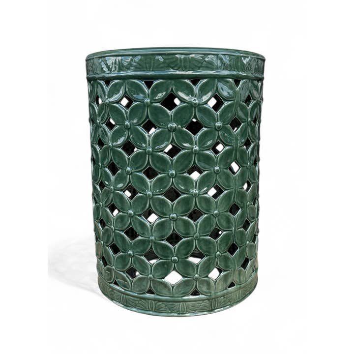 Tabouret de jardin Cherise bleu sarcelle pour la vente par Zentique Inc.