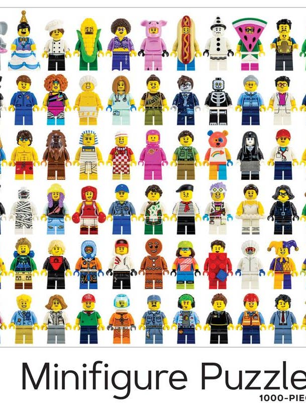 Lego Minifigure 1000-Piece Puzzle for wholesale by Chronicle Books