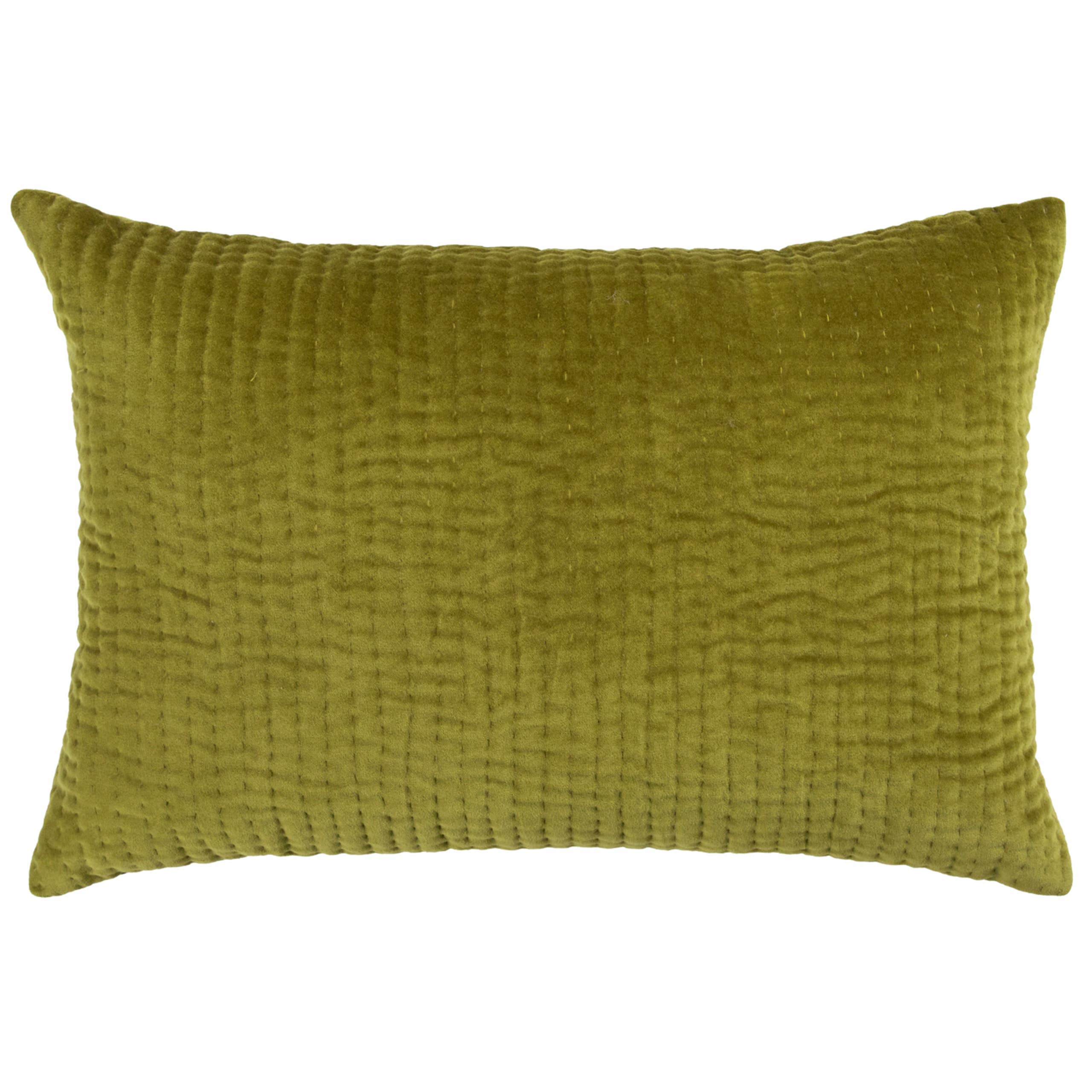 Haze Embroidered Cushion Olive for wholesale on Faire1