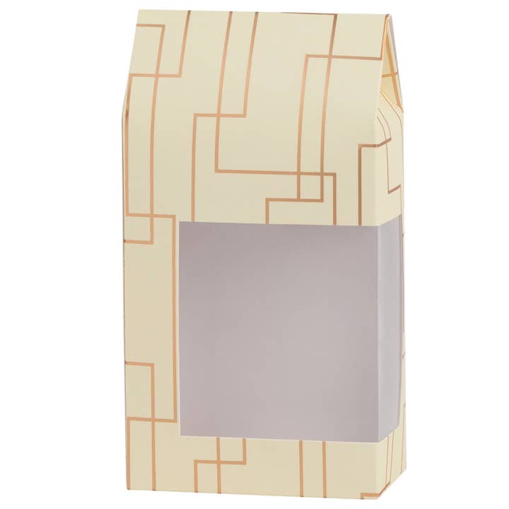 Gift Boxes 8 Pack Tall Paper Boxes With Window Cream for wholesale by Hammont