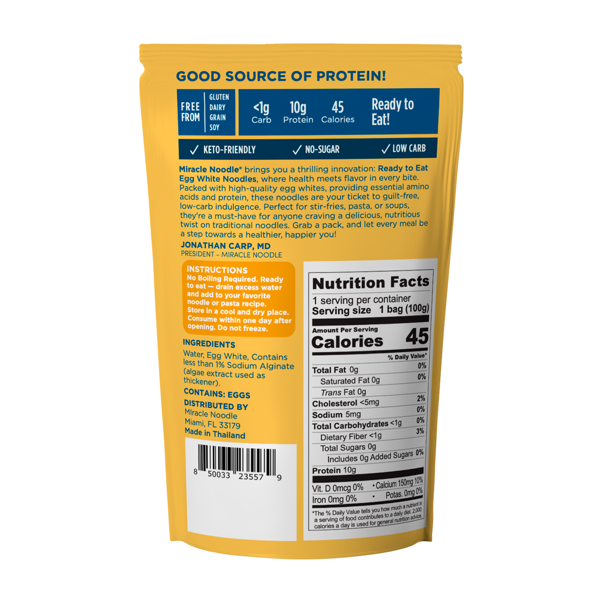 Miracle Noodle – Massa por atacado – Macarrão tipo Espaguete de Clara de Ovo1