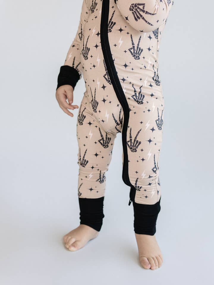 Lucky Panda Kids - Wholesale Jumpsuit - Baby - Bamboo Baby Clothing Zip Romper | Spooky Vibes