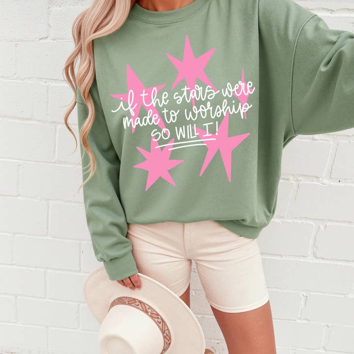 Les étoiles ont été créées pour adorer, alors je le ferai | DIEU | Sweat-shirt pour la vente par The American Honey