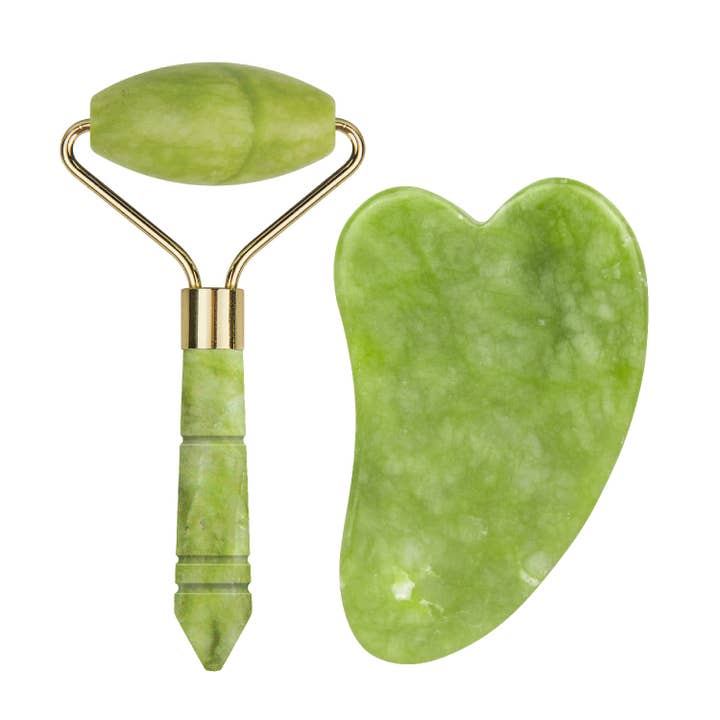 Lindo - Wholesale Gua Sha Tool - Lindo Jade Roller Guasha Kit - Travel Size