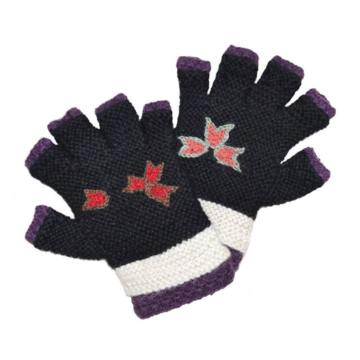 Mary Jane Alpaca Fingerlösa Handskar för wholesale av Little Journeys Chicago