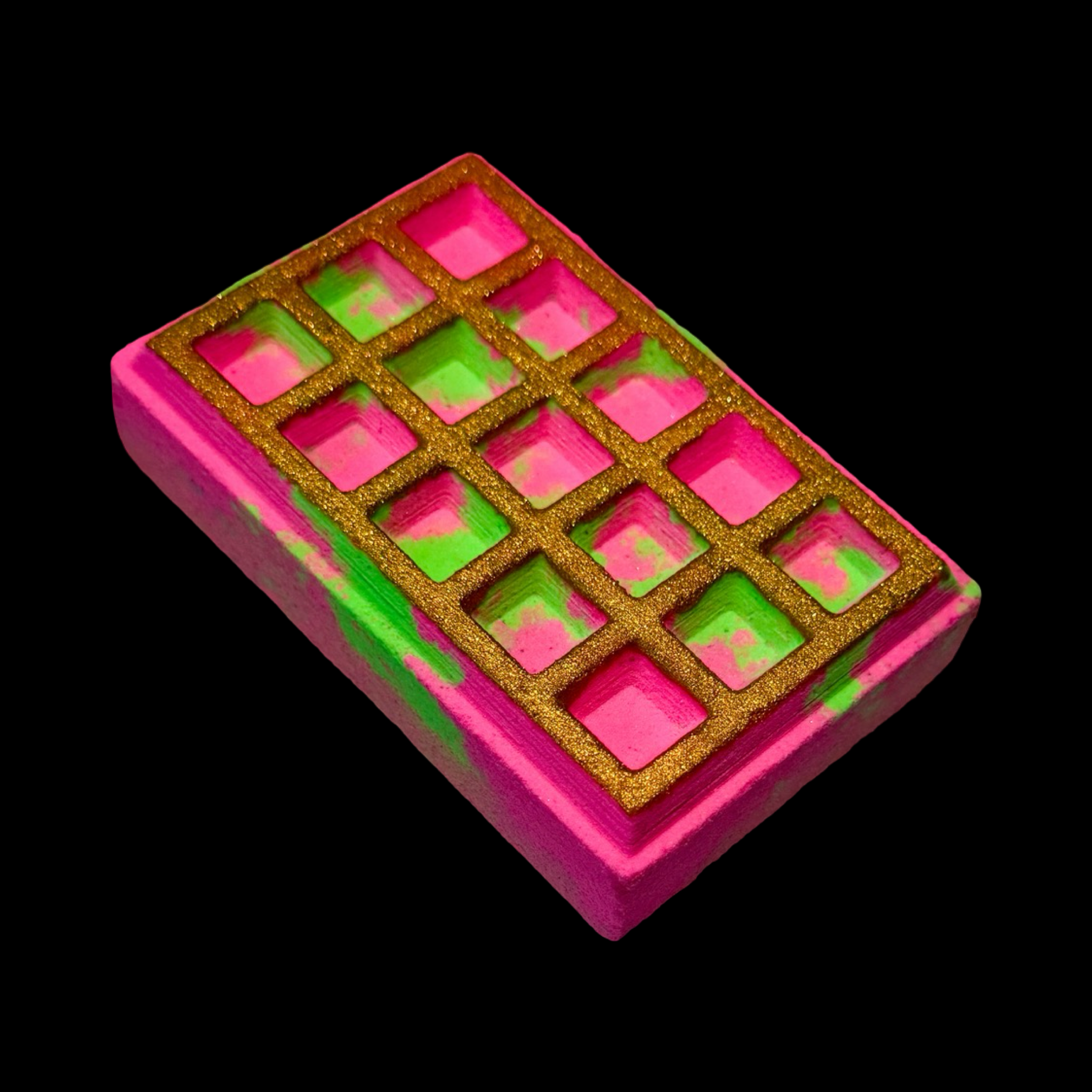 Phoenix Bath and Body - Vente Bombe de bain/poudre effervescente pour le bain - Sucettes Pomme Caramel Gaufre Bombe de Bain - Peinte - Grande2