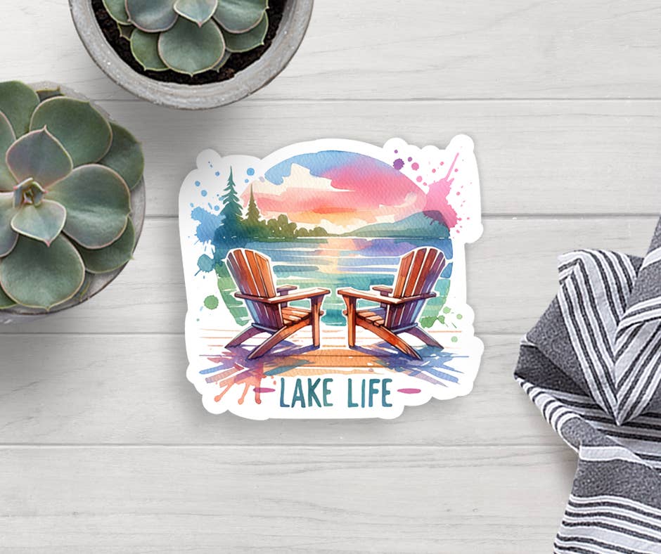 Expression Design Co - Wholesale Sticker - Lake Life Vinyl Sticker