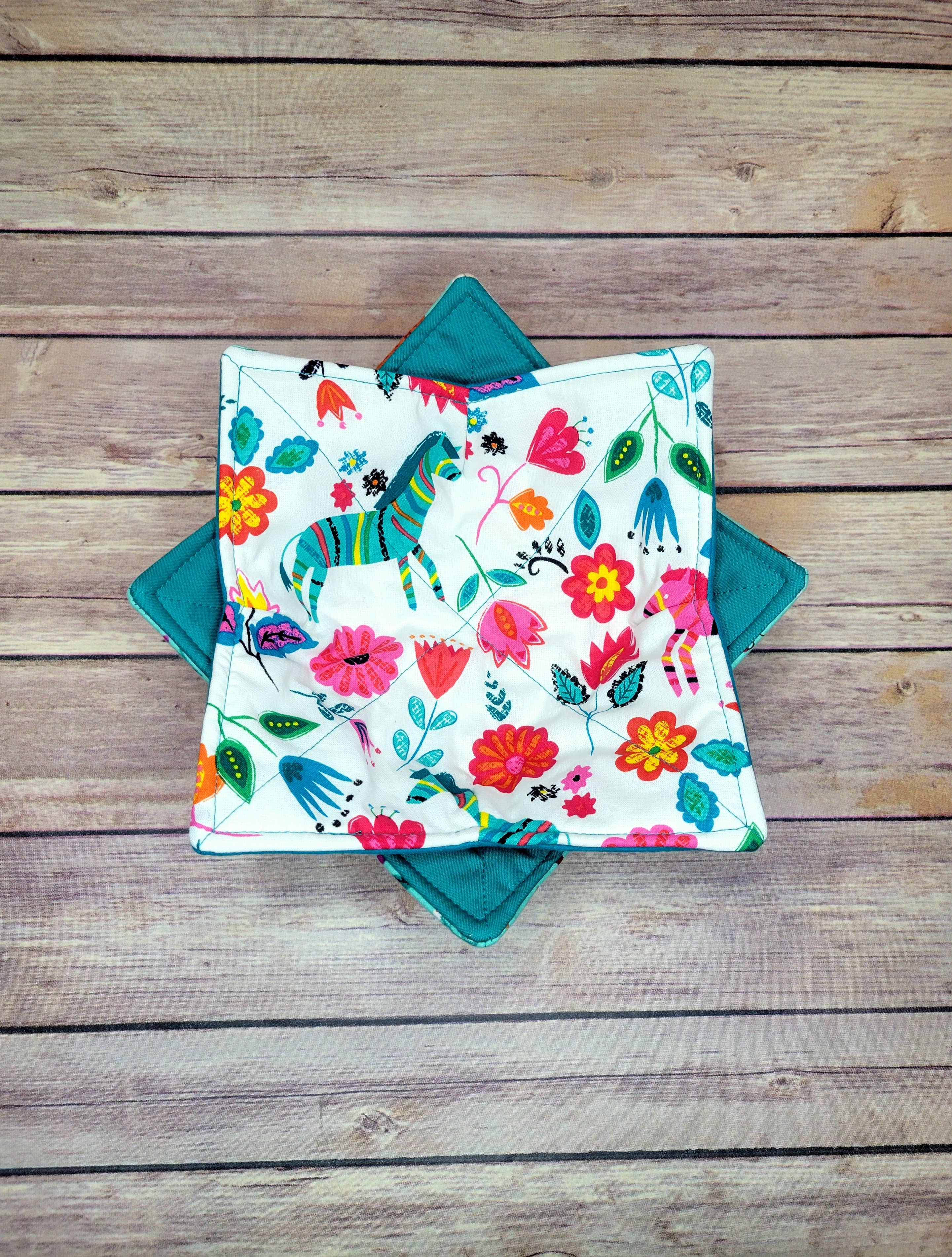 Burpie Bibs Boutique - Wholesale Oven Mitt/Pot Holder - Spring Bowl Cozy | Floral Hot Pad | Flower Flowers Bee Bees18