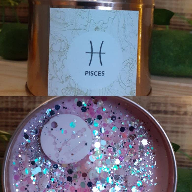 Cosy Rosie Candles – Vela em jarro/copo por atacado – Presente artesanal do brilho da vela do zodíaco do signo6