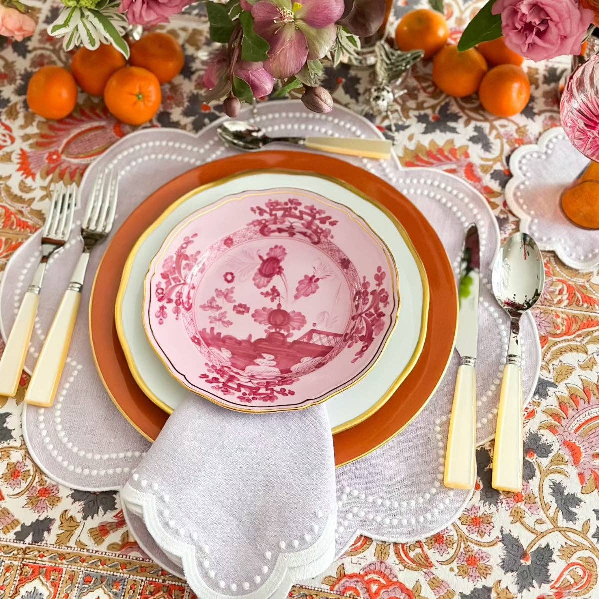 Don Lino - Wholesale Placemat - Lavender dots placemat3