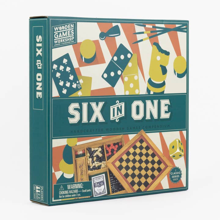 Six in One Games Compendium for wholesale by Professor Puzzle USA, Inc.