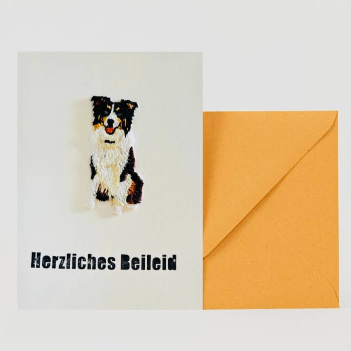Sorgekort hund med strykmärke för wholesale av superjujupress