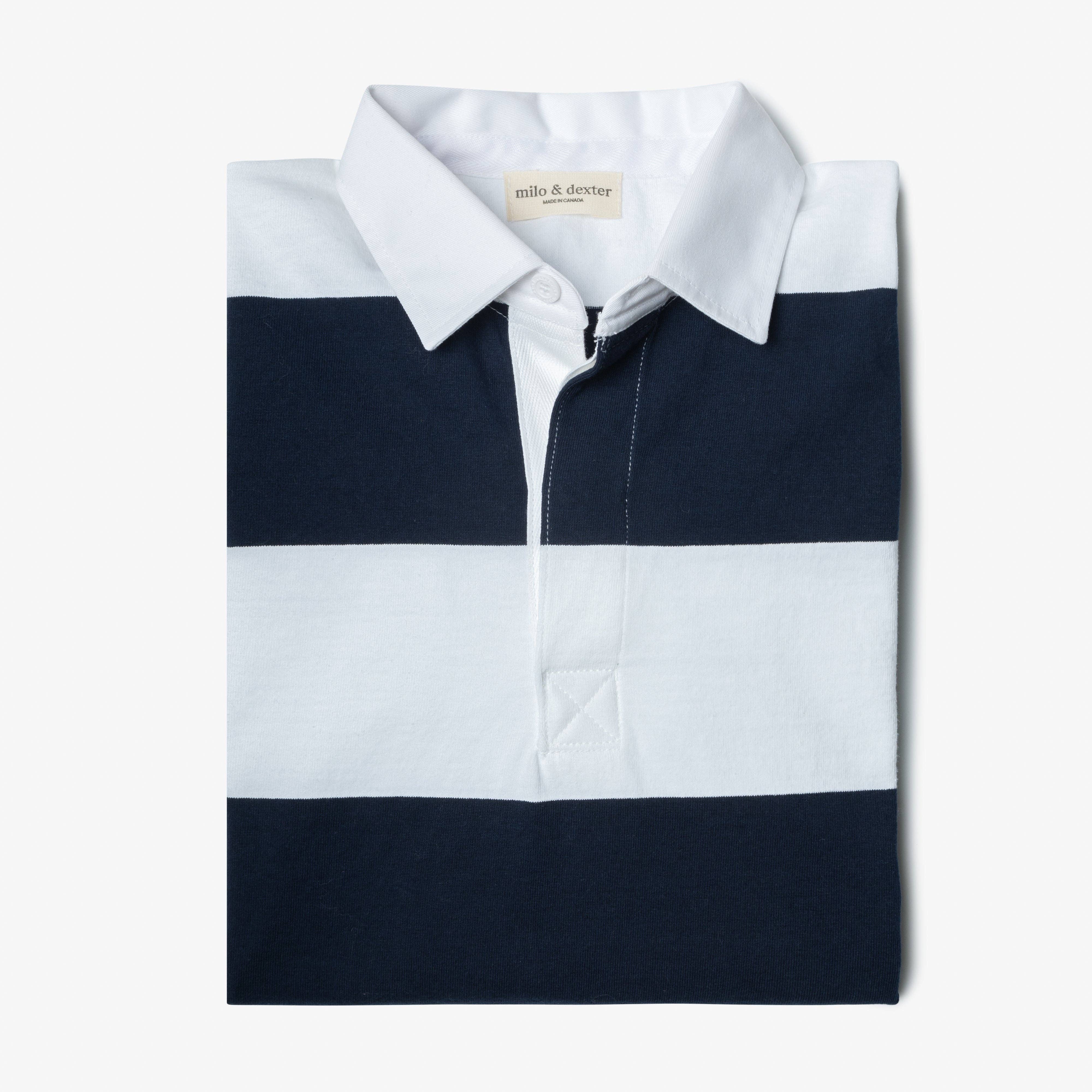 Milo & Dexter - Wholesale Polo - Men's - Striped Rugby Shirt3