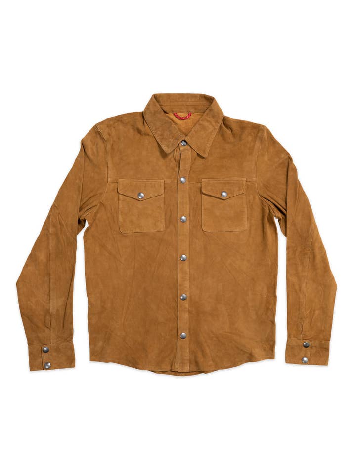 Iron & Resin - Wholesale Shirt Jacket/Shacket - Men's - Roughneck Goat Suede Shirt Jacket