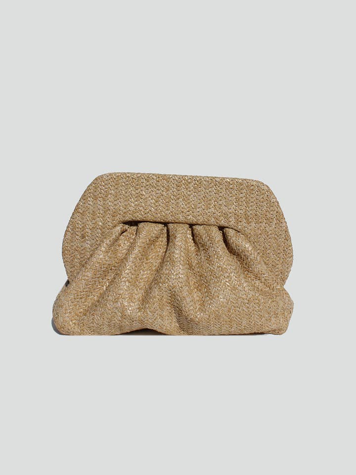 Embreagem com estrutura de palha Noelle por atacado de STREET LEVEL