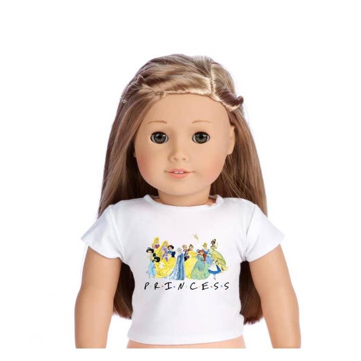 Princess Watercolor Doll & Matching Kids T-Shirt Set for wholesale by Hatch & Hug