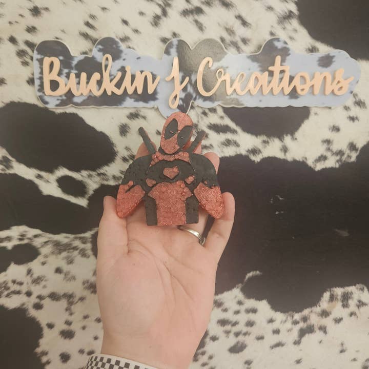 Buckin J Creations - Wholesale Car Freshener - Unisex - Deadpool Car Air Freshener