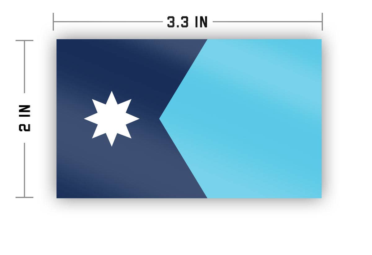 Flags For Good - Vente Autocollant - Autocollant drapeau du Minnesota2