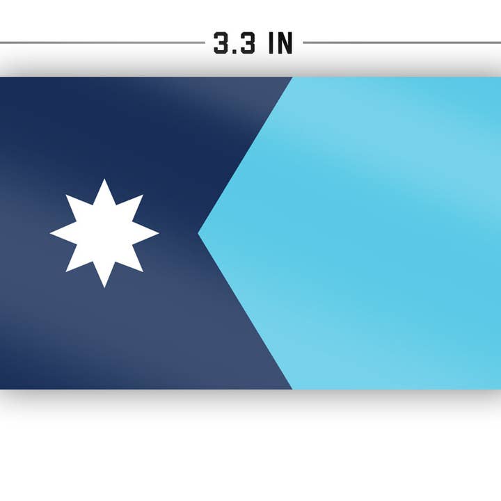 Flags For Good - Vente Autocollant - Autocollant drapeau du Minnesota2