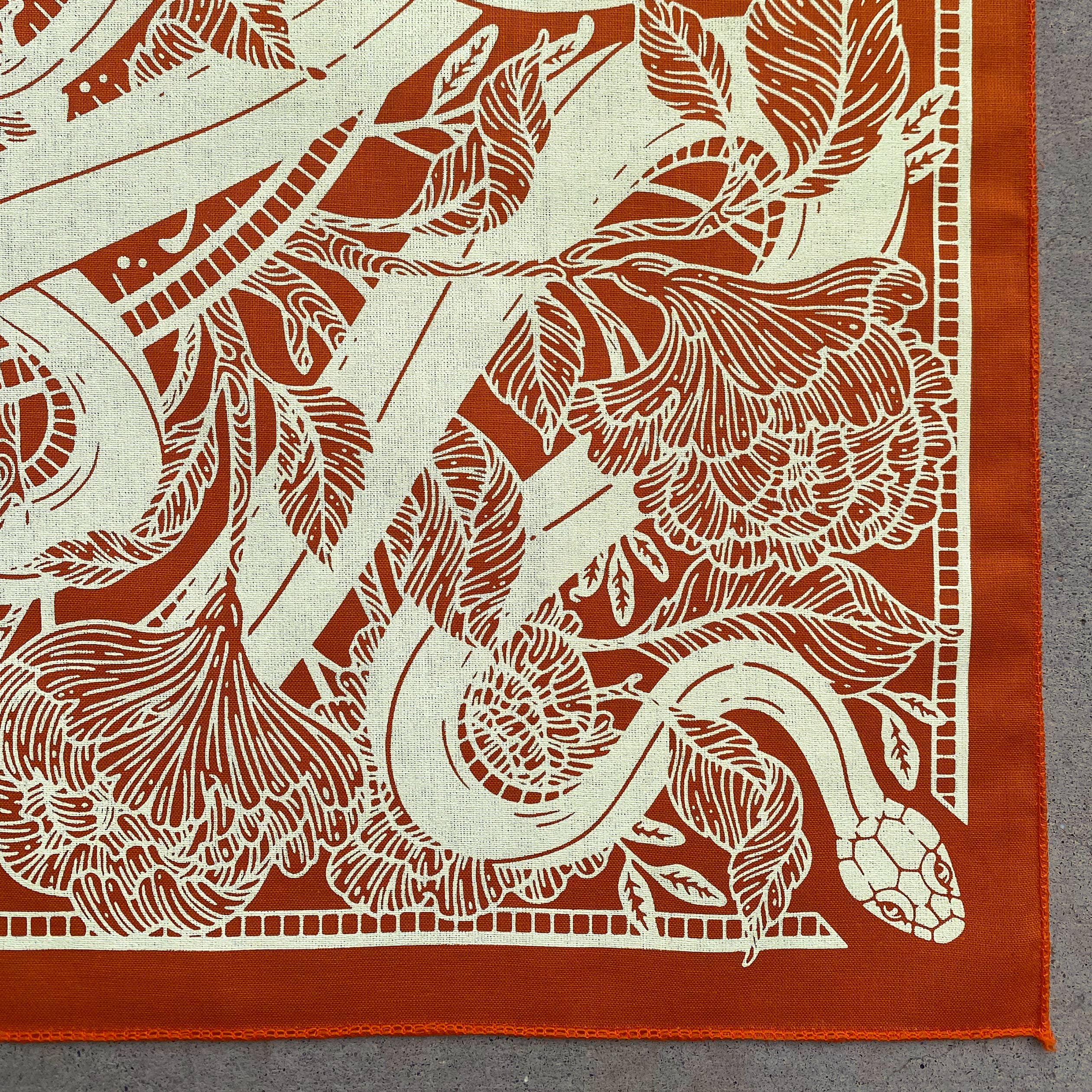 Kate O'Hara - Wholesale Bandana - Women's - Marigold Floral Snake Bandana9