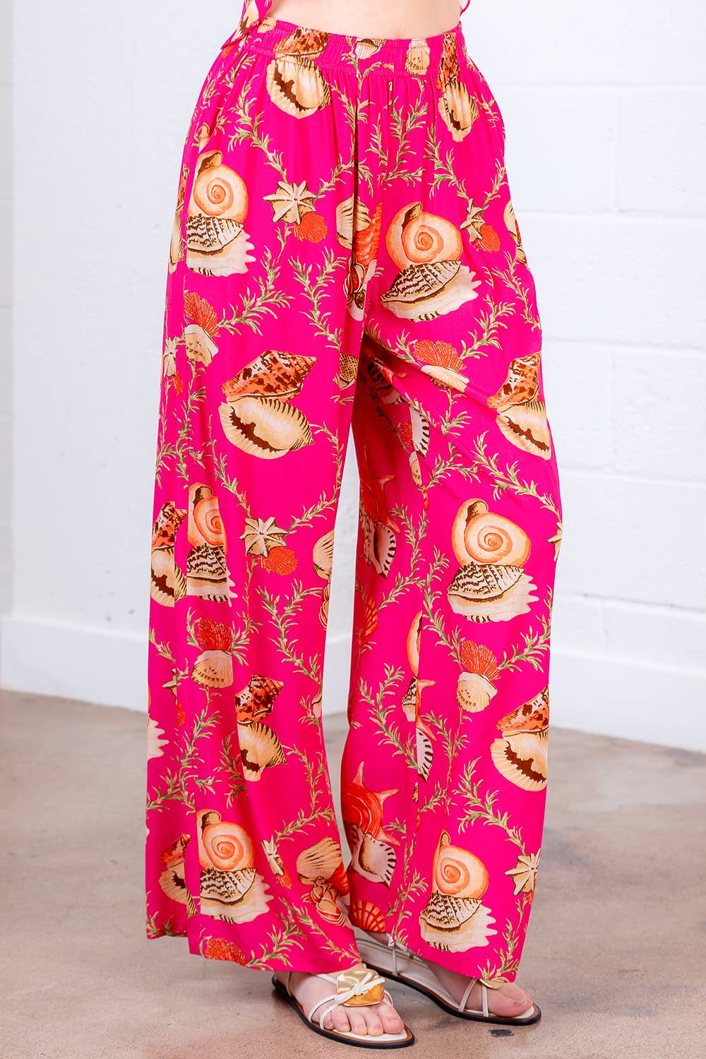 FELROZE HP35203T-LANGE RECHTE SOLIDE BANDERINGSBROEK voor groothandel op Faire2