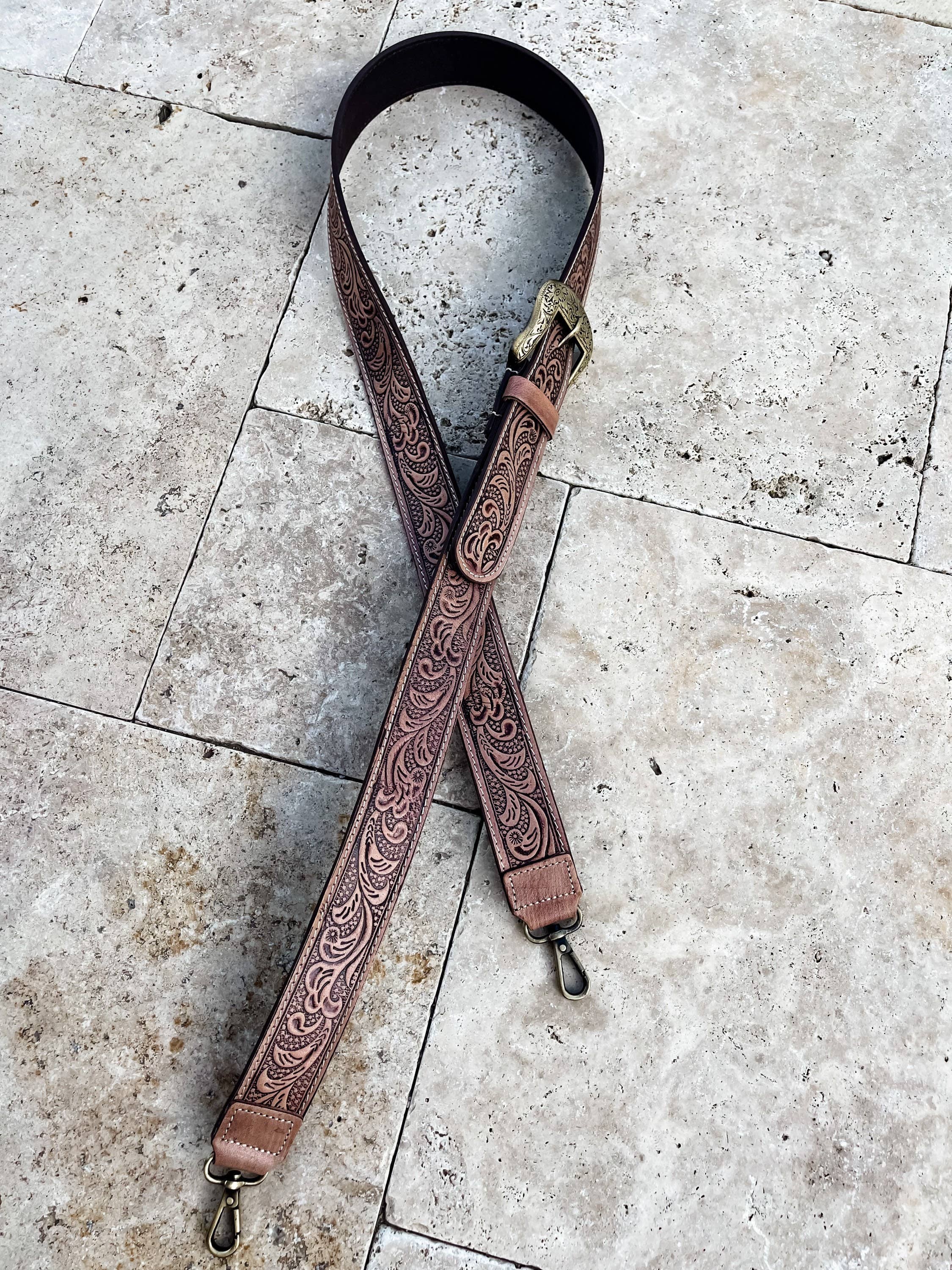 Boho Ranch Shop - Wholesale Bag Strap - Women's - Western Hand Tooled Purse Strap5