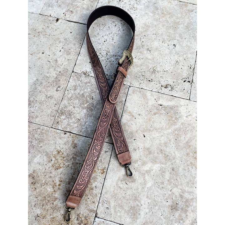 Boho Ranch Shop - Wholesale Bag Strap - Women's - Western Hand Tooled Purse Strap5