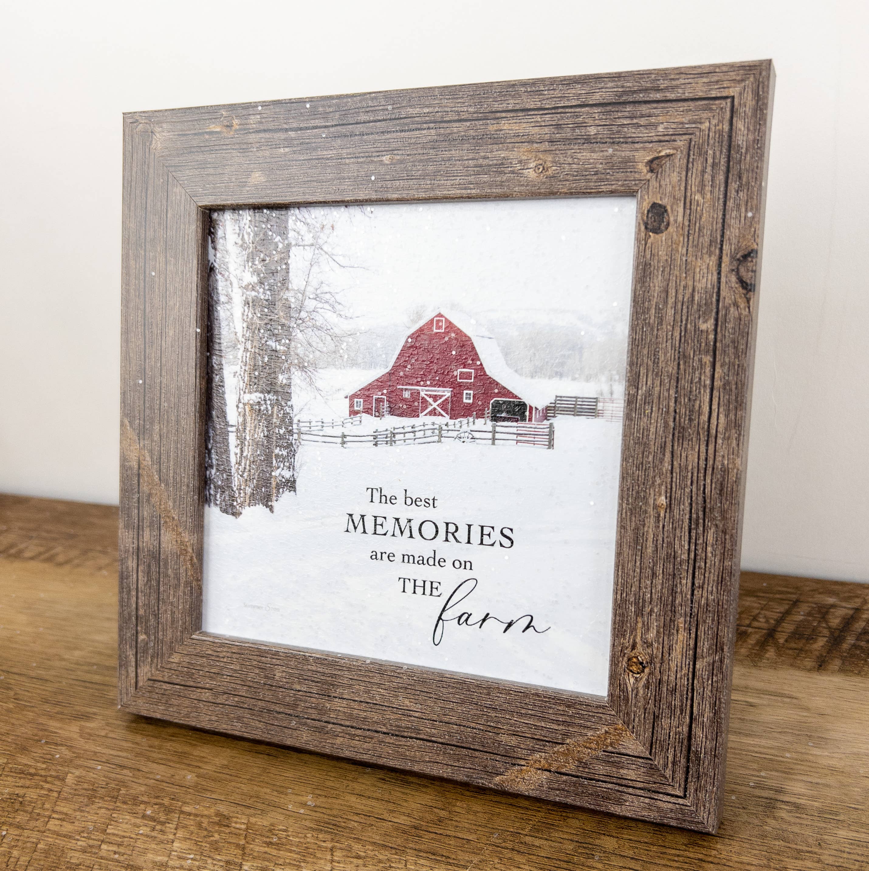 Summer Snow Art - Vente Art mural pour les fêtes - Les meilleurs souvenirs se créent à la ferme en hiver1