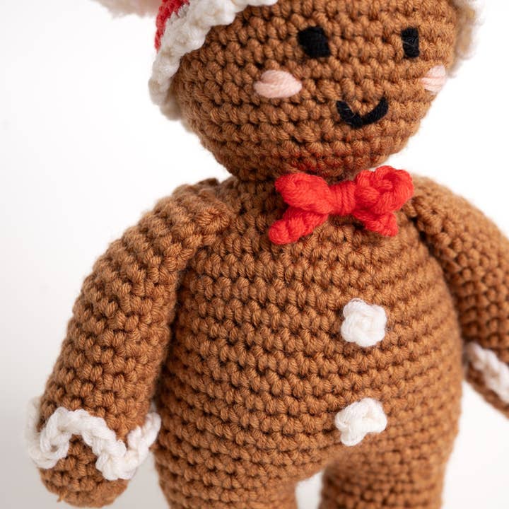 Wool Couture Company - Wholesale DIY Craft Kit - Gingerbread Man Easy Crochet Kit4