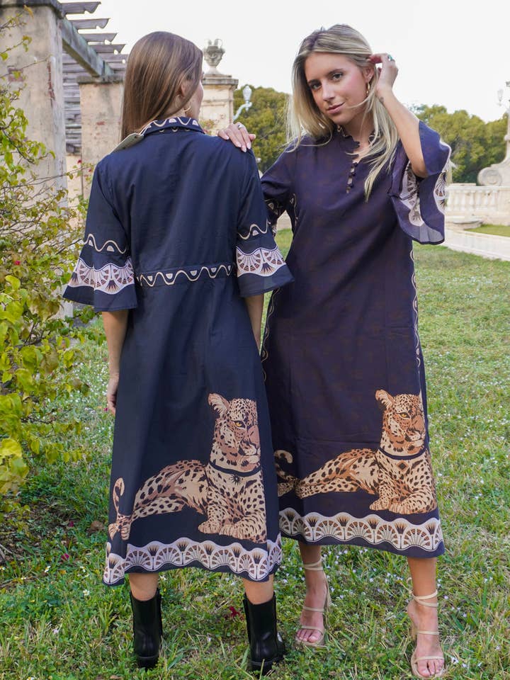IslaPayal - Wholesale Dress - Women's - COMO MIDI | CHEETAH BLACK4