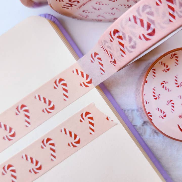 Full Bloom and Co. – Fita Washi por atacado – Fita Washi Natalina com Bengalas Doces1