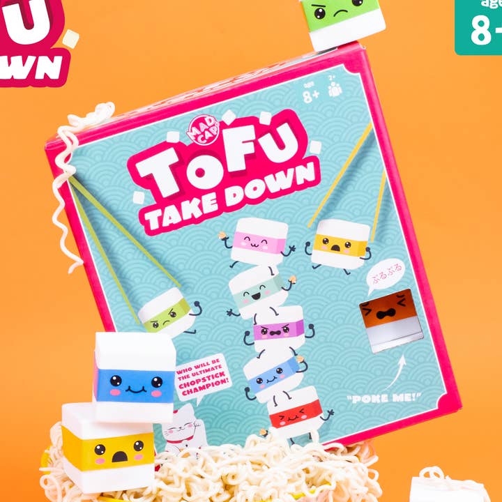 Tofu Take Down – Jeu de fête rapide avec plaisir de baguettes pour la vente par Fizz Creations Ltd - UK