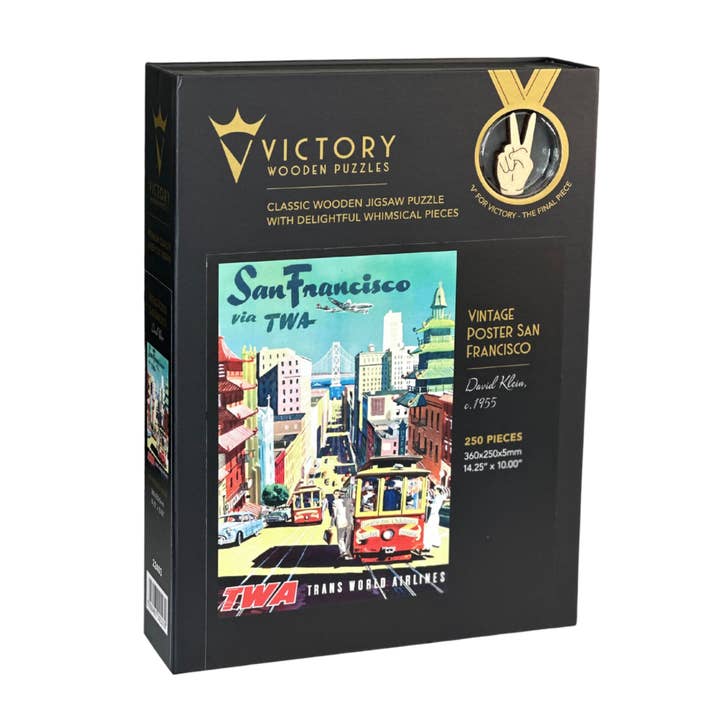 Victory Wooden Puzzles – wholesale Puzzle – Adult – Vintage Poster - San Francisco3