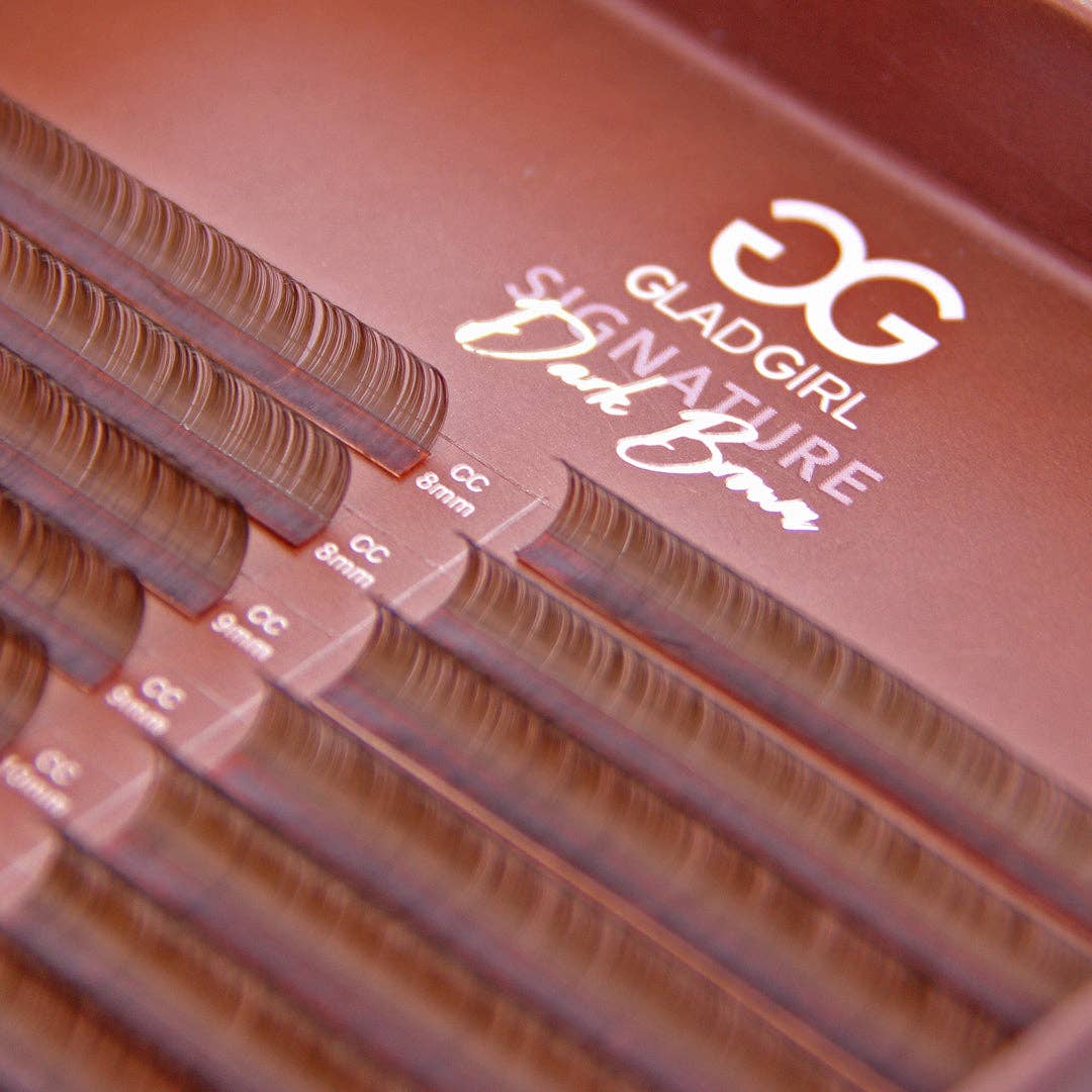 GladGirl – wholesale Lösögonfransar – Signature Mink Blandad Längd & Blandad Böj Mörkbruna Fransar1