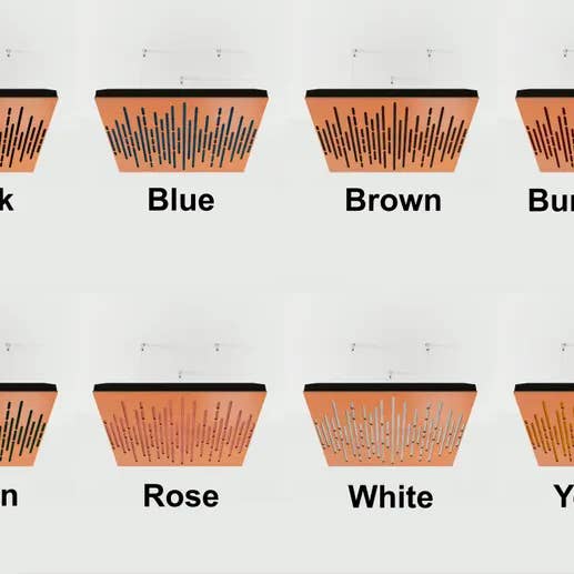 ATB-Sound sp. z o. o. – wholesale Wall Accent – Wave-F Acoustic Ceiling Panel | Velvet Fabric | 50x50cm9