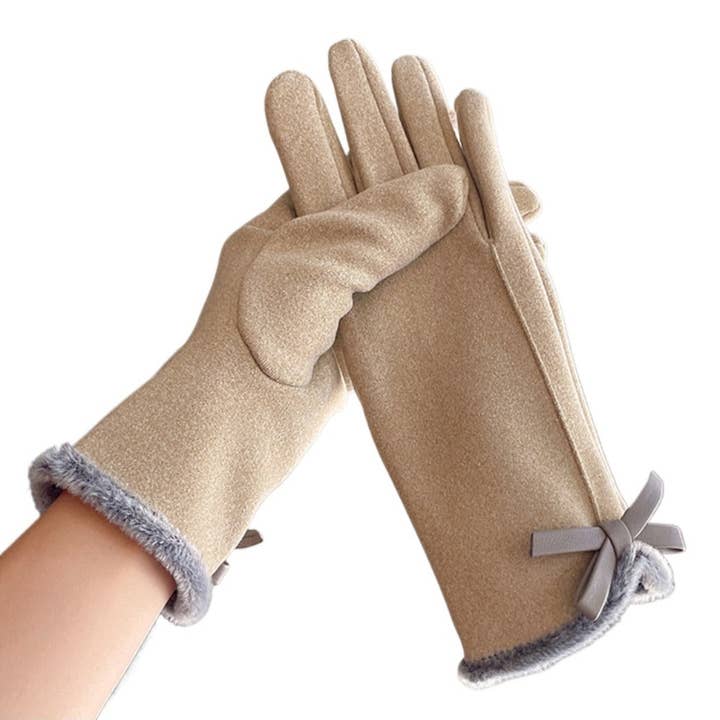 Funkyrel® Atzbranding Limited – wholesale Gloves – Women's – Gloving - Women's Winter Touchscreen Gloves with bow4