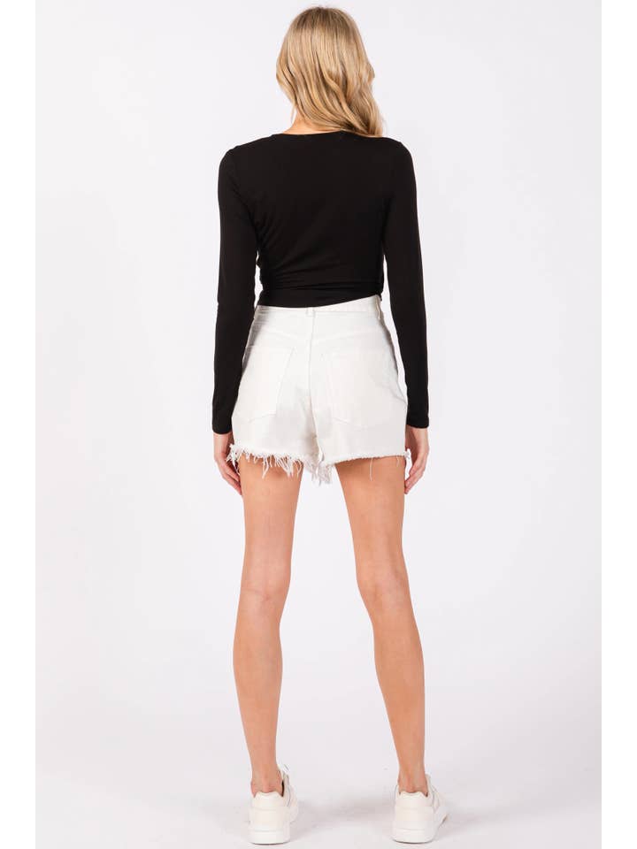 Final Touch - Wholesale Knit Top - Women's - Rayon Modal Wrap Self Tie Detail Top - T30146B10