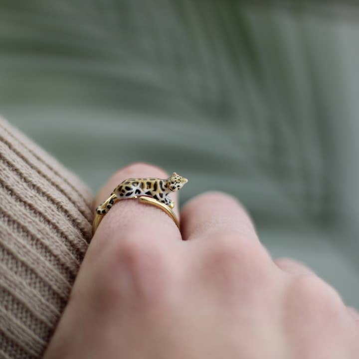 Bill Skinner - Wholesale Cocktail/statement ring - Clouded Leopard Open Ring1