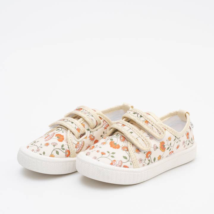 Marie Nicole Clothing - Wholesale Lifestyle Sneakers - Kids - Girls' Canvas Velcro Sneaker in Floral1