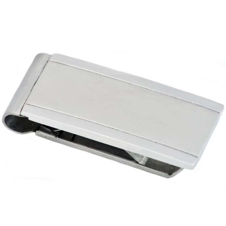 Men's Stainless Steel Money Clip for wholesale by Blackjack Mens Jewelry
