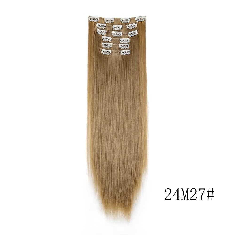 AK Brand – Großhandel Extensions – Clip-in Haarverlängerung Lang Glattes Synthetisches Haarteil13