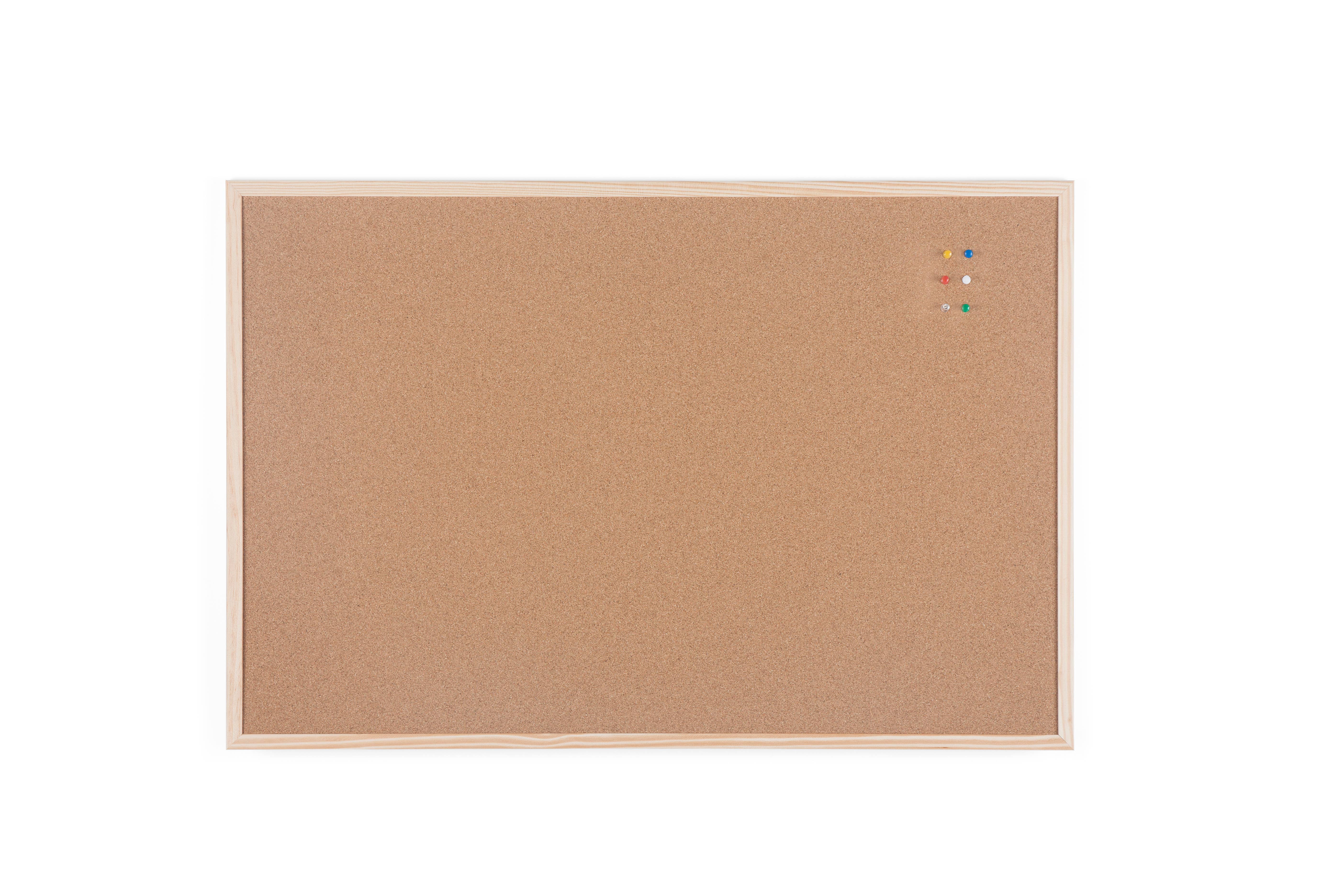 Bi-Joy - Wholesale Bulletin Board - Bi-Office Basic Cork Notice Board - Natural Pine Frame6