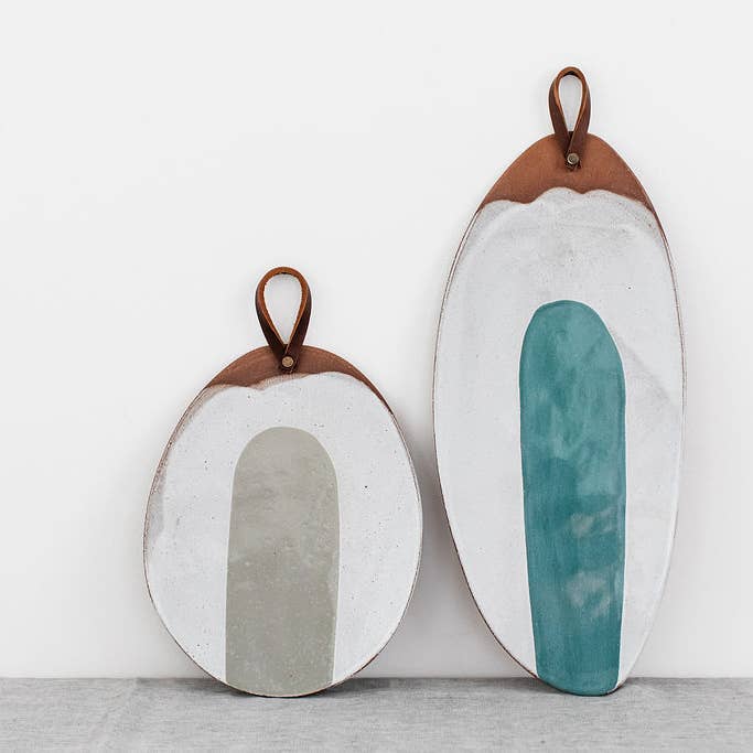 Silvia K Ceramics - Wholesale Platter - Handmade Contemporary Terracotta Small Oval Platter