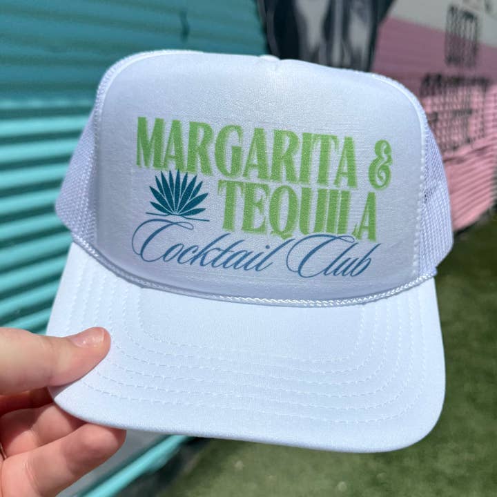 Margarita & Tequila Cocktail Club Trucker Cap (Multiple Color Options) for wholesale by Turquoise & Tequila