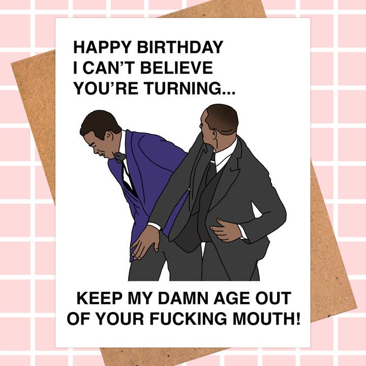 Pop Hot Cards - Wholesale Birthday Card - Snarky Will Smith Birthday Card | Pop Culture Card
