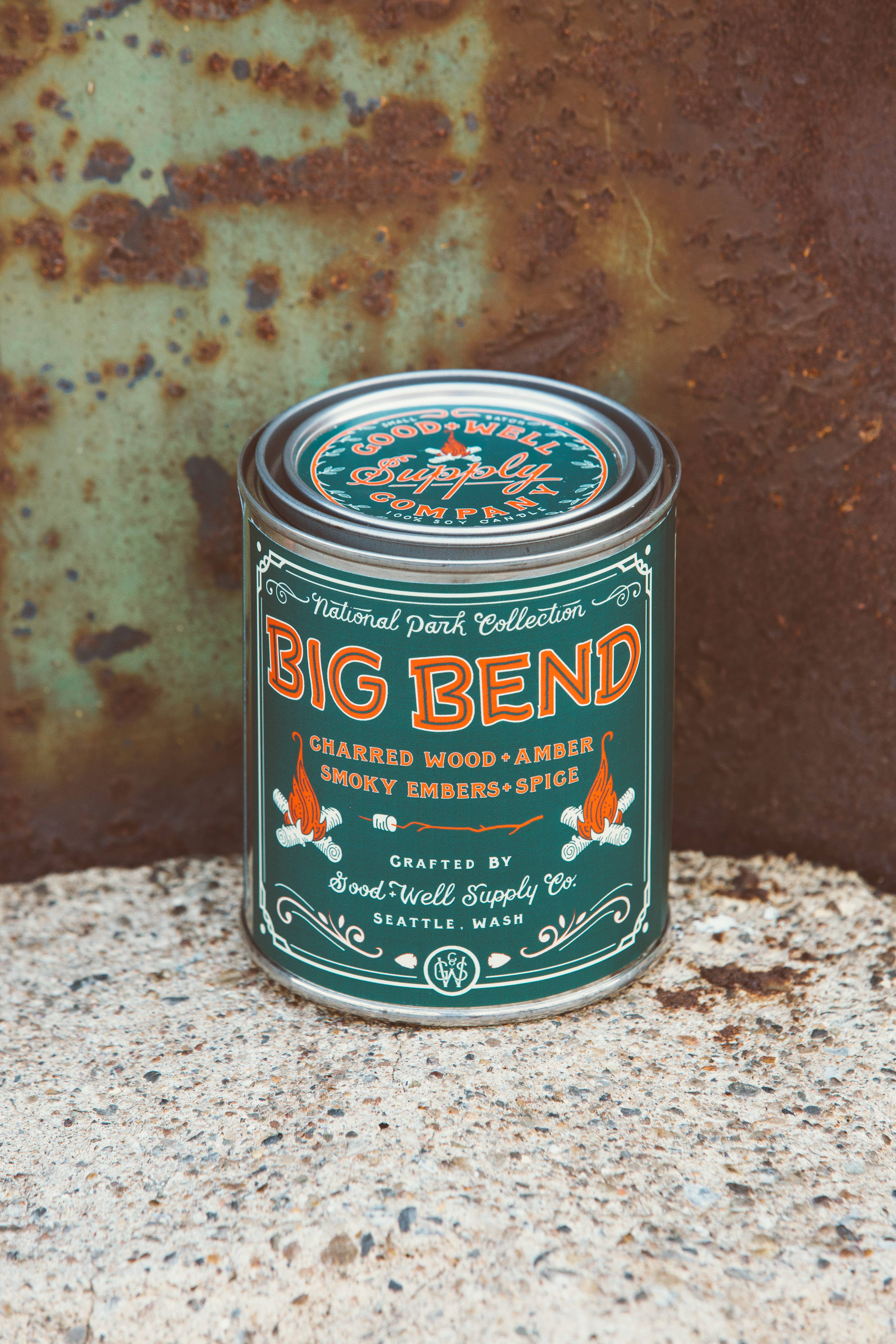 Good & Well Supply Co. - Wholesale Jar/Filled Candle - Big Bend National Park Candle4