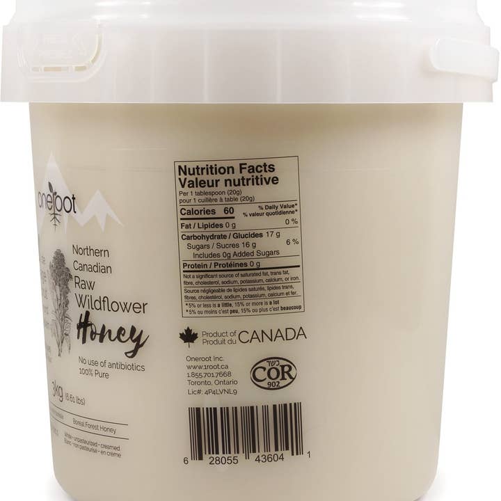 OneRoot - Wholesale Honey - Natural Raw Boreal Forest Wildflower Honey - 3kg1