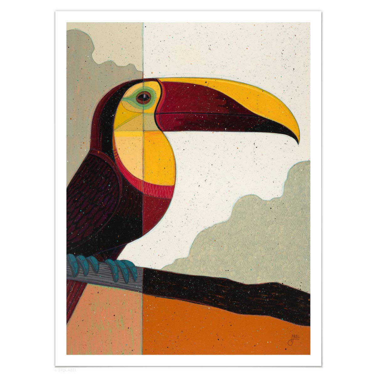 Abel Arts - Wholesale Art Print - Yellow-Throated Toucan - WHLSL Print7
